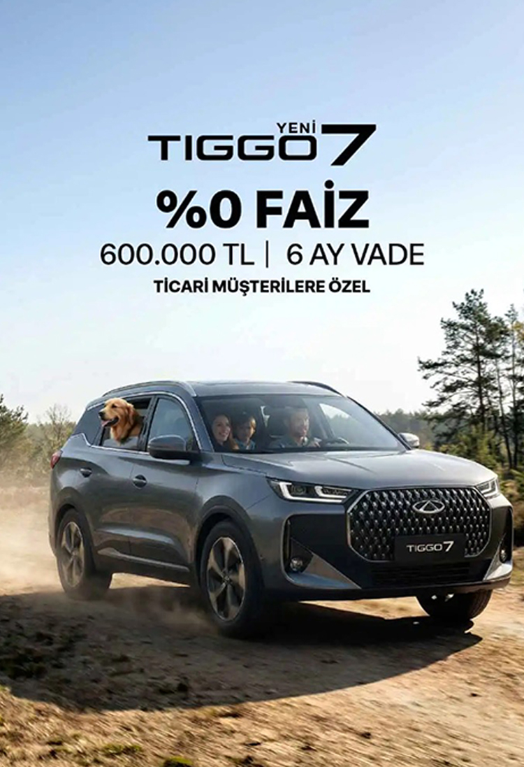 Tiggo7 4x4 ticari kampanya